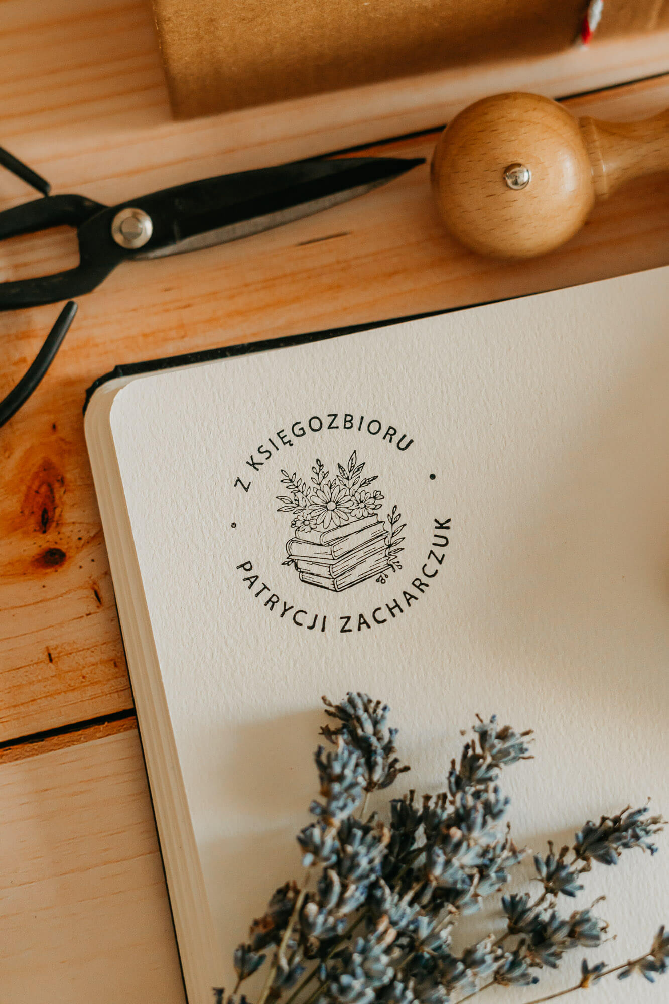 Pieczątka Ex Libris Flowerbook
