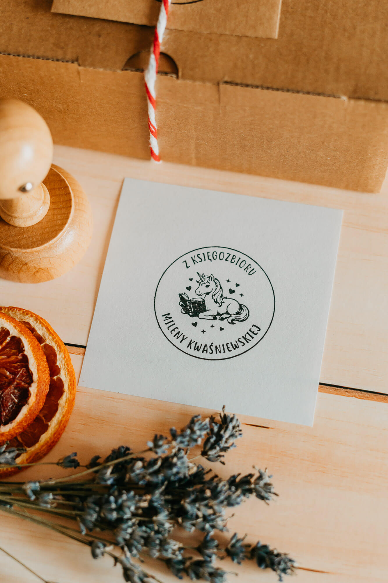 Stempel Ex Libris Jednorożec