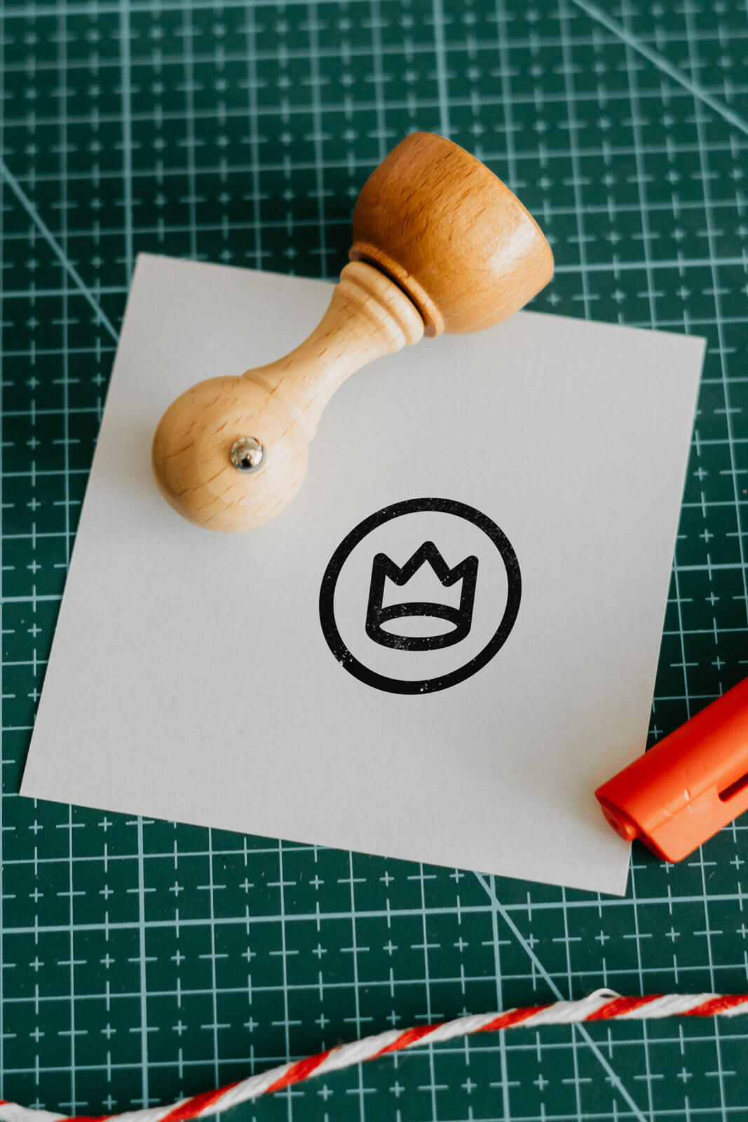 Pieczątka Firmowa Z Logo 30 mm